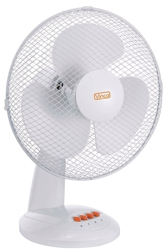 V70601 VENTILATORE DA TAVOLO BIANCO D.30cm 40W