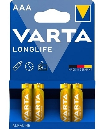 VARTA LONGLIFE GIALLO LR03 AAA MINISTILO  BL/PZ.4