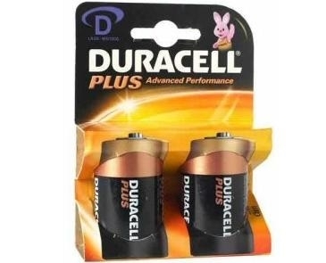 DURACELL PLUS D MN1300-LR20 BATTERIA TORCIA PZ.2