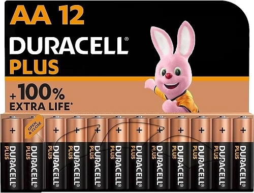 DURACELL PLUS 100% AA MN1500-LR6 BATT. STILO PZ.12