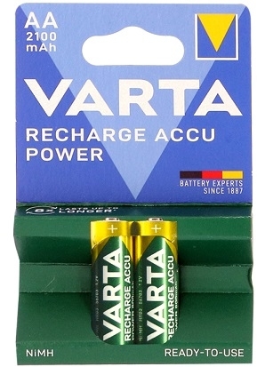 VARTA RECHARGE ACCU AA STILO 2100mAh BL/PZ.2