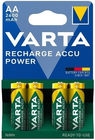 VARTA RECHARGE ACCU AA STILO 2600mAh BL/PZ.4