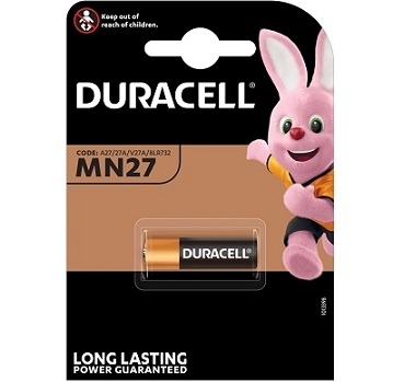 DURACELL PLUS MN27 BATTERIA ALC. 12V PZ.1