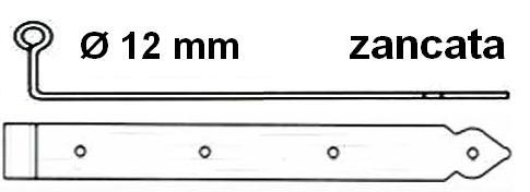 BANDELLA ZANCATA SP12 OMAD 1226ZM-NERO CM.30