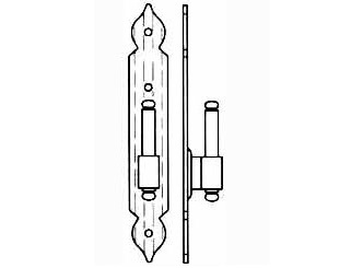 CARDINE A LEGNO LAMA OMAD 1213-NERO CM.16 D10