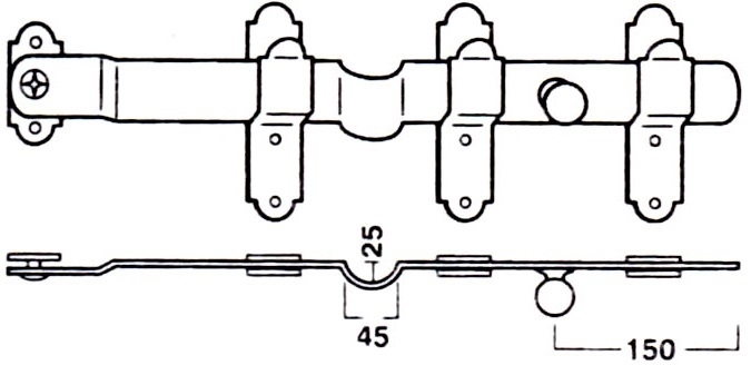 SPRANGA PEND.SAG.X SCURI+ 3 INC. CM.  70 V/NERA