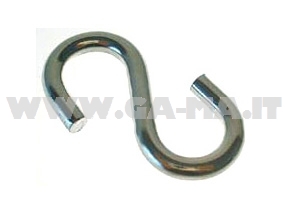 GANCI S APERTI ACC.ZINC. N.19 FILO 4,0 - L 40 MM