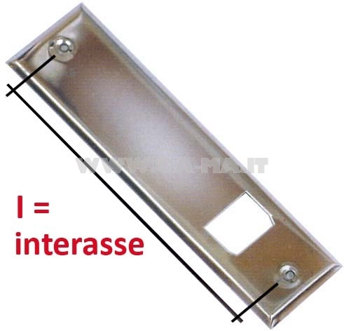 PLACCA X AVVOLGITORE ACC.INOX  I MM.145