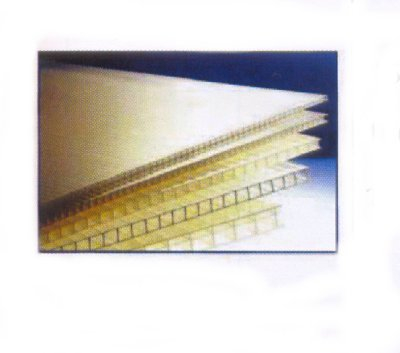 LASTRA POLICARB. ALVEOLARE TRASP 105X200 MM.10