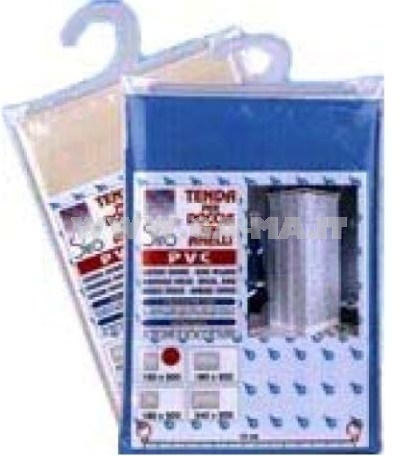 TENDE DOCCIA 240X200 PVC BIANCO C/ANELLI