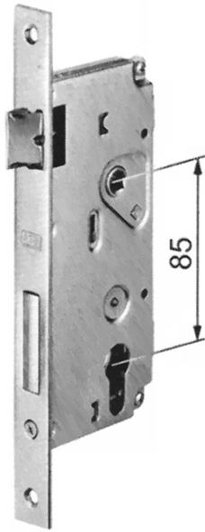 SERRATURA AGB 852.03 MM.25 B/Q S/CIL. OTT.