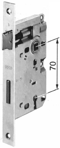 SERRATURA PATENT AGB 572 PICCOLA MM.25 B/Q BRO.