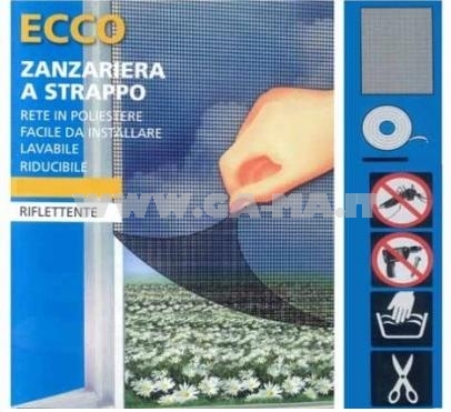 ZANZARIERA 120X240 NERA X PORTA  (PZ.2 60X240)