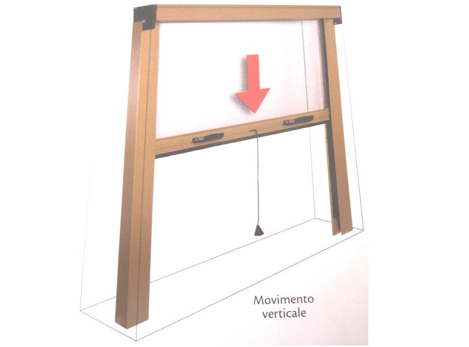 ZANZARIERA SOTTILE VERT.140X250 BIANCO  RAL9010