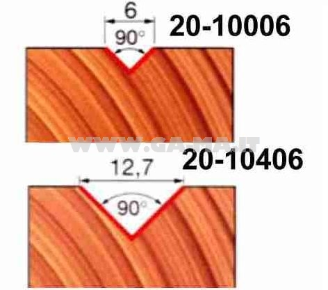 FRESA FREUD 20-10406 X INTAGLI A  V   G.6  12,7X11,1