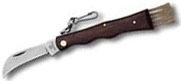 COLTELLO FUNGHI C/SPAZZOLA MAN.LEGNO