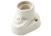 Portalampade porcellana base curva con interruttore FAI