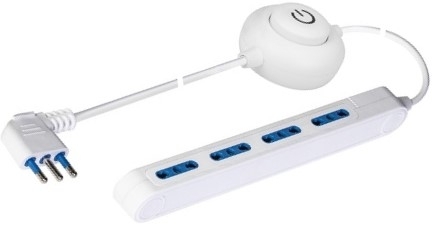 PP02523 MULTIPRESA 4 USC. 10/16A INTERR.PEDALE  CAVO 2M