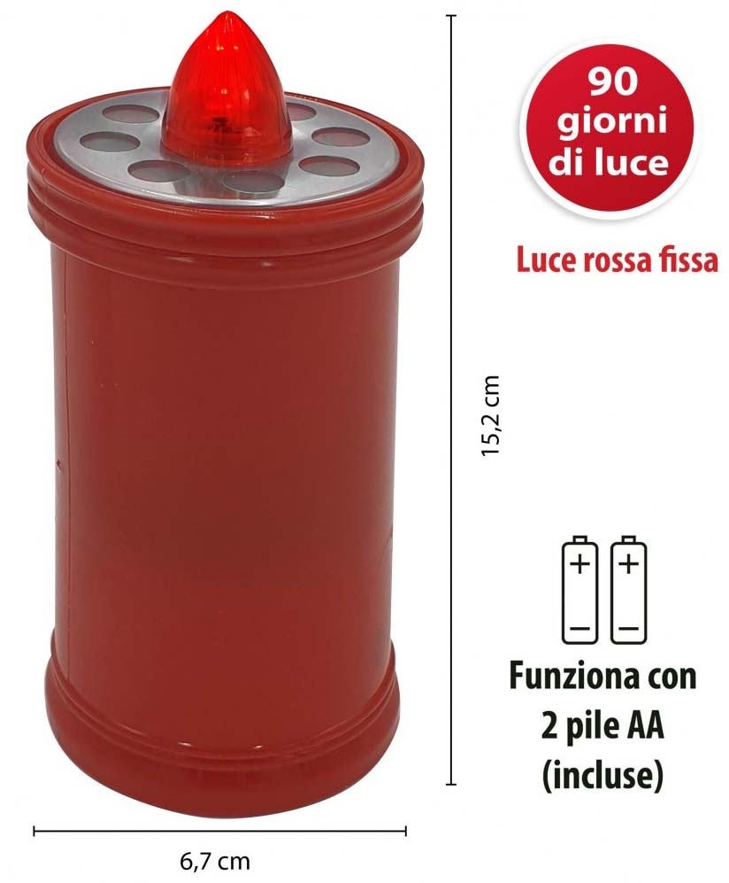 VEL-IL019R LUMINO GRANDE 152mm ROSSO 90GG