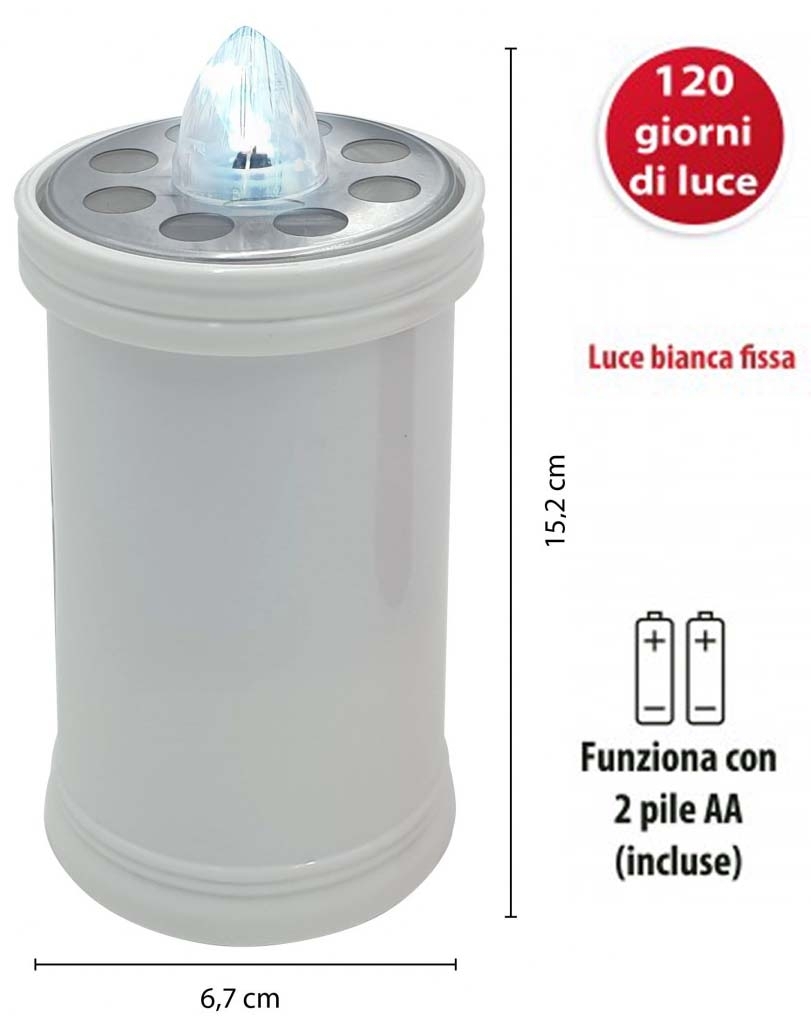 VEL-IL019B LUMINO GRANDE 152mm BIANCO 120GG