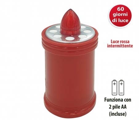 VEL-IL018R LUMINO MEDIO 129mm ROSSO 60GG