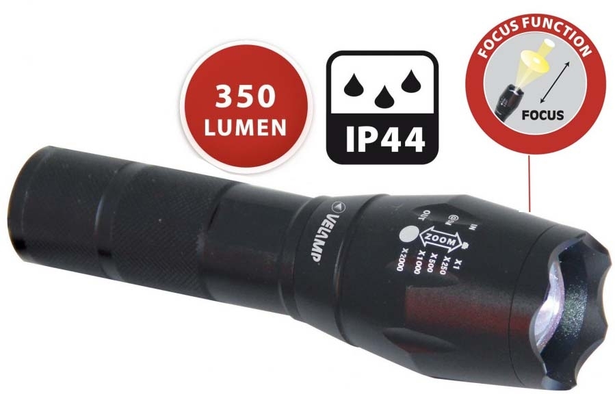 VEL-IN247 TORCIA LED 10W 350Lm ALLUM. C/ZOOM