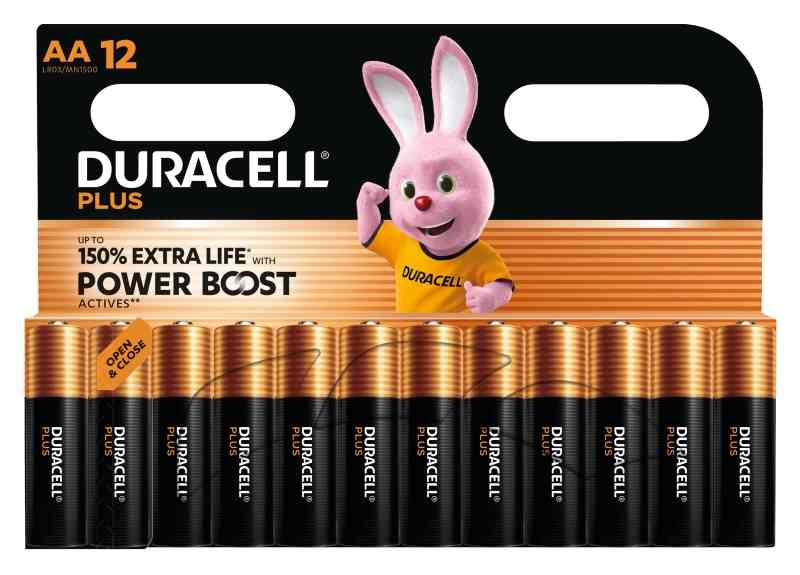 DURACELL PLUS  AA MN1500-LR6 BATT. STILO PZ.12
