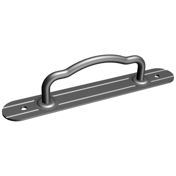 MANIGLIA X SCURI C/PLACCA MM.190 F/TONDO 4-610 VN