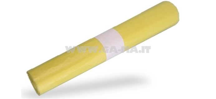 SACCHI 65X75  RT/PZ.20 GIALLO TRASPARENTE