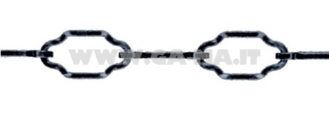 CATENA LAMPADARI SAGOMATA F2,7 40X14 NERA