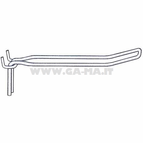 GANCI X PANN. 2 FILI 3,8  CM.40  A.270   AC.Z. CF/PZ.50
