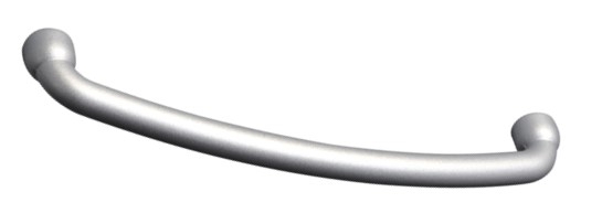 MANIGLIA A FILO MM.64  3191C ZAMA NICHEL.OP.