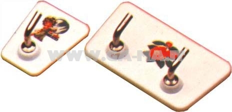 GANCI ADESIVI PLAST. 2 POSTI 40X100