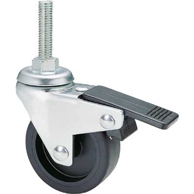 RUOTA GOMMA GRIGIA 50 PERNO M8X30+FRENO P20 A.220BISB