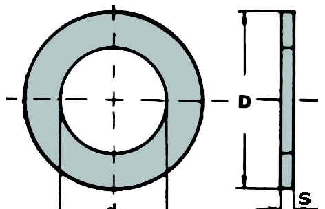 RONDELLE ALLUMIN. PZ.100    6X10X1,5