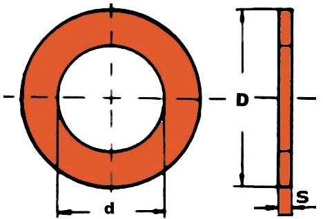 RONDELLE RAME PZ.100    6X10X1