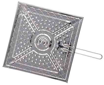 GRATELLA INOX PER POLENTA CM.25X25