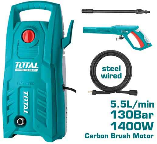 TOTAL TGT11316 IDROPULITRICE 1400W 130Bar