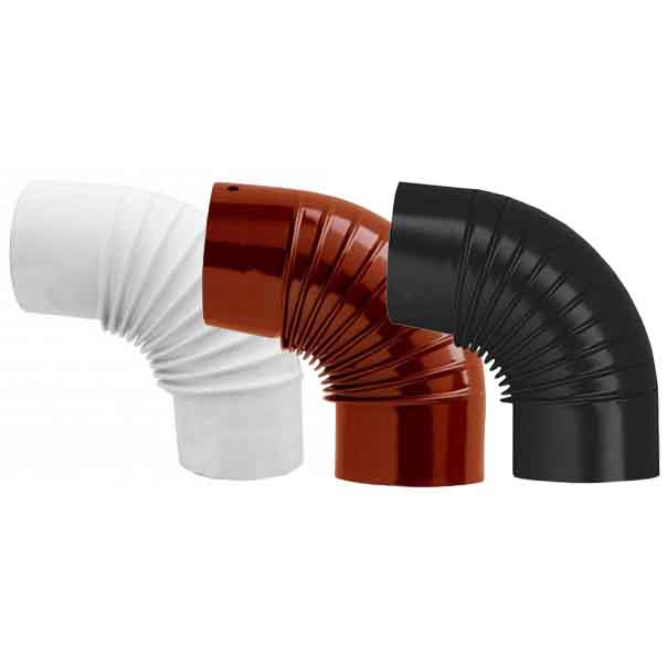 FUM SM NERO OPACO 14 GOMITO 90  0.55MM