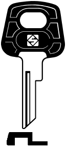 CHIAVI AUTO C/TESTA PLAST. BH4P