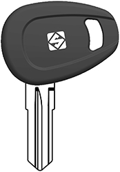 CHIAVI AUTO C/TESTA PLAST. GIV2RP