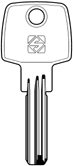 CHIAVI ABUS AB40  PUNZONATE  OTTONE