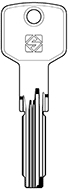 CHIAVI ABUS AB48  PUNZONATE  OTTONE