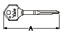 CHIAVI A SPILLO YALE 0151770 (ex 17.70) MM.77