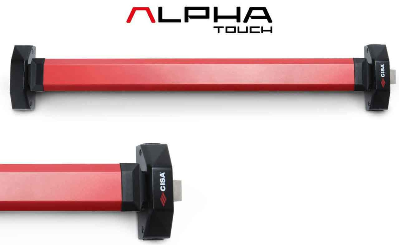 MANIGLIONE ANTIPANICO ALPHA TOUCH 3P CISA 5M811.10  1200