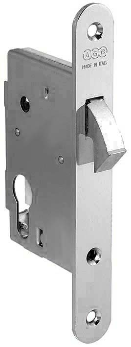 SERRATURA AGB 701.34 CRO.OP. 50 B/T GANCIO F/CH.
