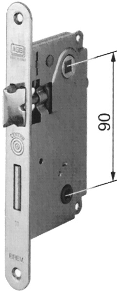 SERRATURA PATENT AGB B01005 F22 CENTRO WC 50 OLV