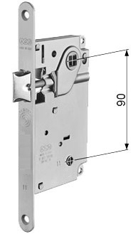 SERRATURA PATENT AGB B01012 F22 CENTRO SOLO SCR. WC 50 OTT.