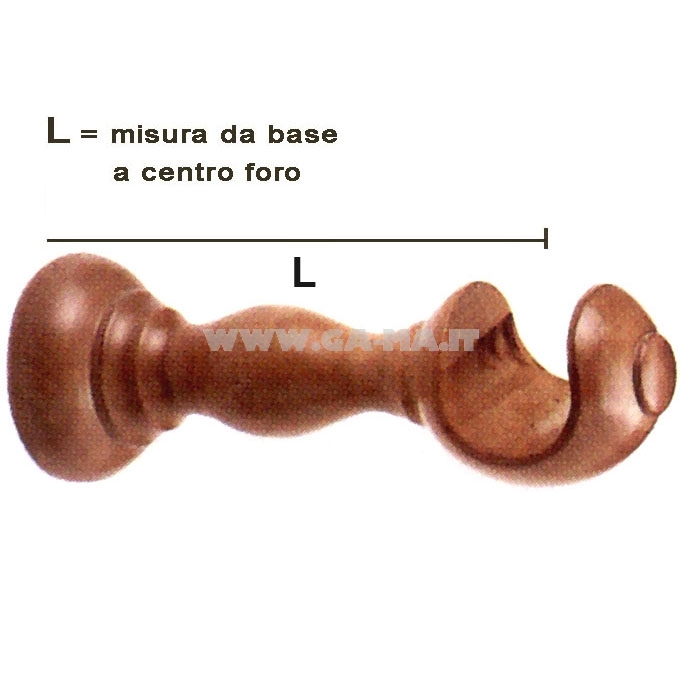 SUPPORTO D35 CM.14 APERTO FRASSINO