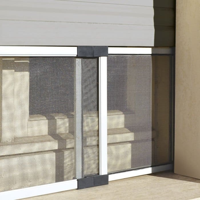 ZANZARIERA ESTENS. C/SPAZZ. 50X70 ARGENTO